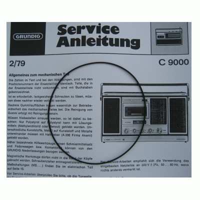 C9000 C8800 Automatic Antriebsriemen für Radioecorder von GRUNDIG