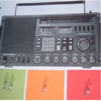 SATELLIT600 / 650 Lämpchen SET für GRUNDIG Weltempfänger