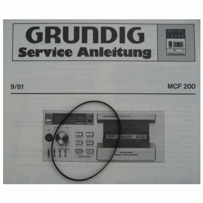 MCF200 Capstan Riemen für Hifi Cassettendeck von GRUNDIG