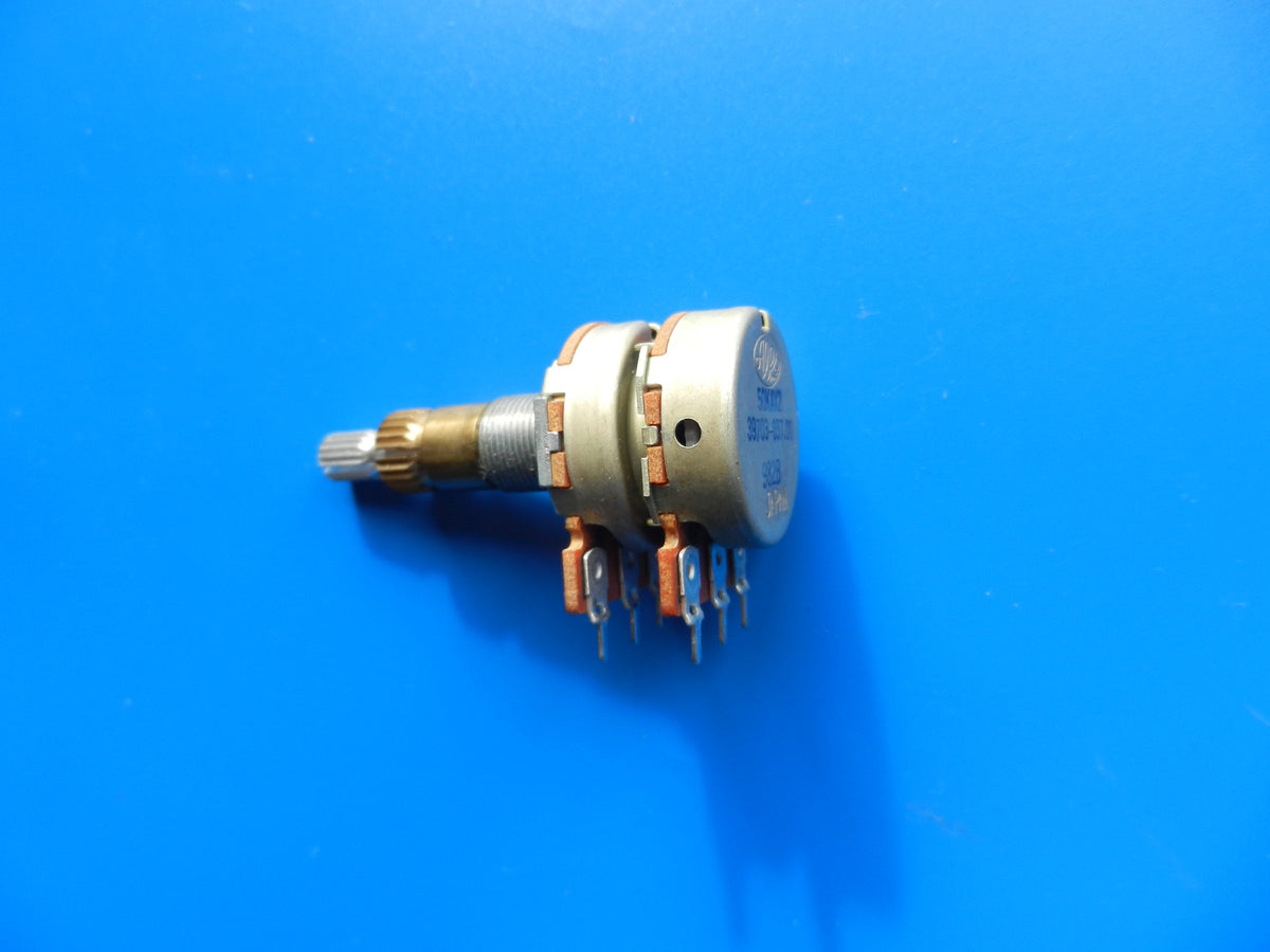 2x50K Aussteuerungs - Potentiometer 57mm lang für GRUNDIG Hifi Frontlader