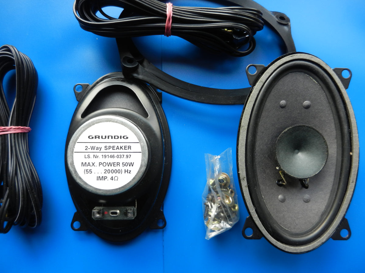2x 50Watt GRUNDIG L148 - 2 Einbau 2 Wege - Lautsprecher