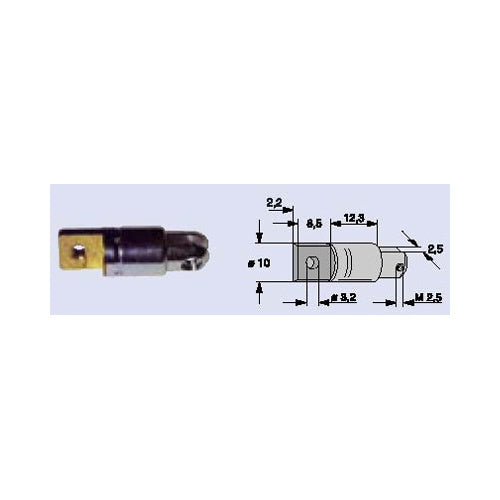 Antennen Fuß 10mm D / Antennenstabhalterung für Teleskopantennen Radiorecorder und Weltempfänger von GRUNDIG