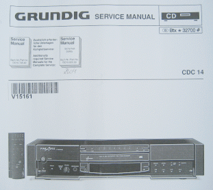CDC14 Service Manual - für GRUNDIG Fine Arts CD-Wechsler