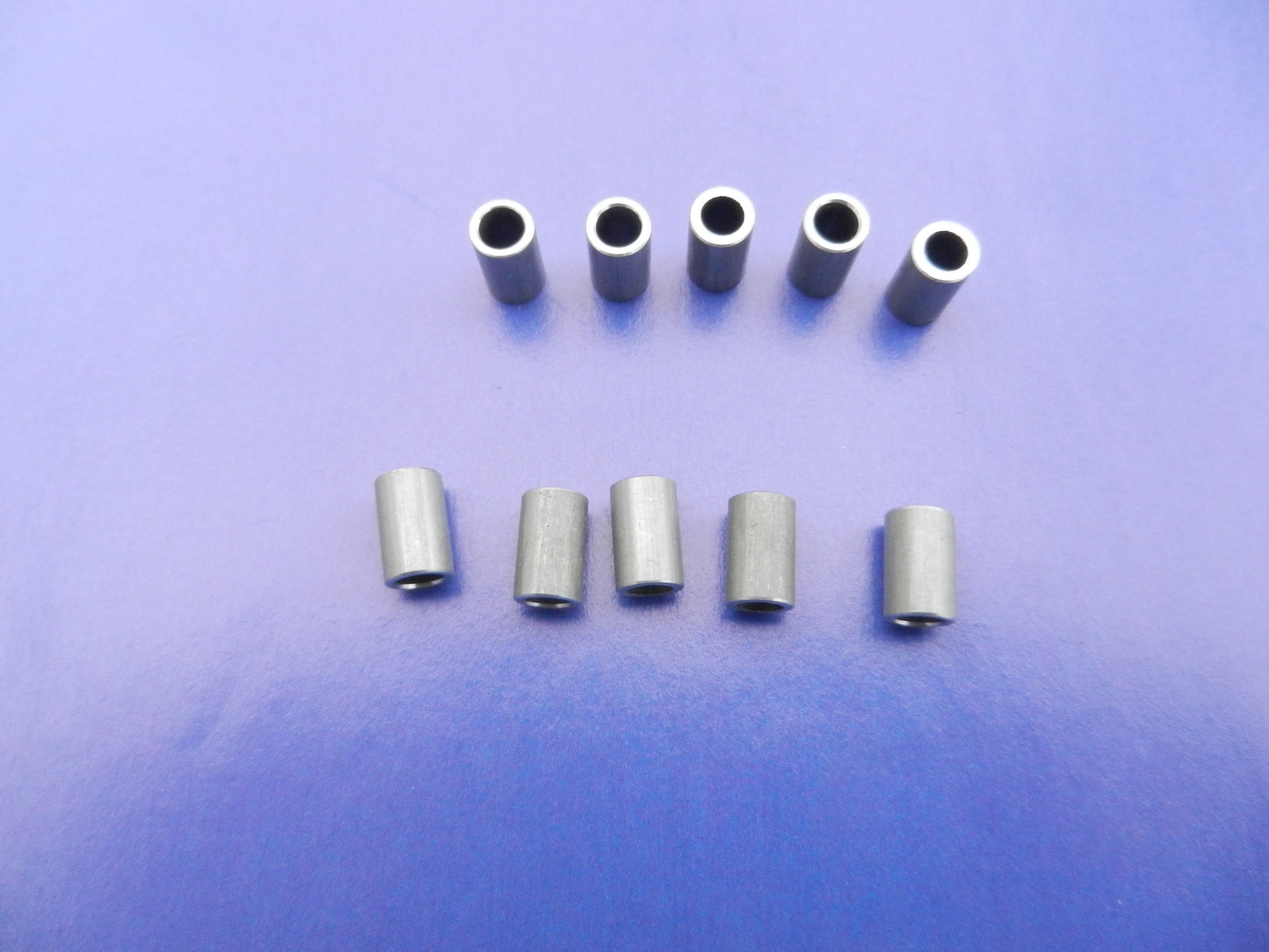 Distanzrollen Abstandsrollen ( 10 Stück ) aus Alu 8mm für Hifi Cassettencorder von GRUNDIG