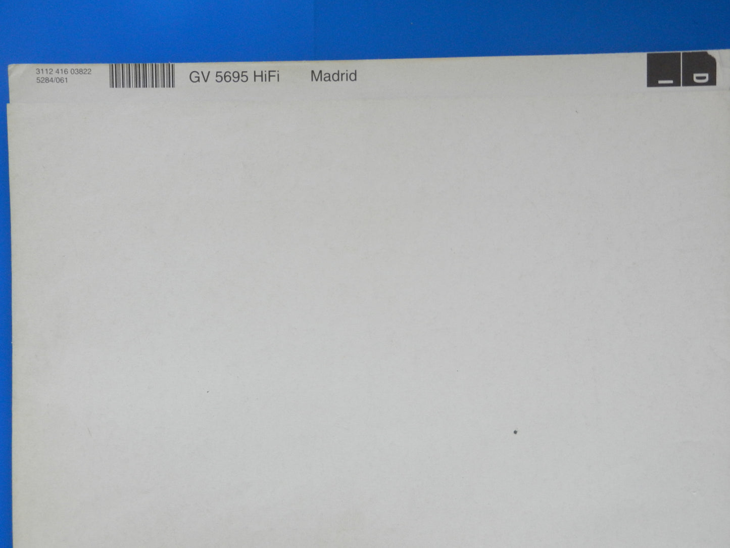 GV5695 Hifi Bedienungsanleitung für VHS Videorekorder von GRUNDIG