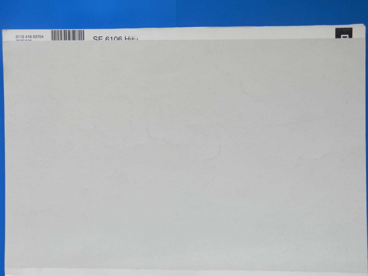 GV6106 Hifi Bedienungsanleitung für VHS Videorekorder von GRUNDIG