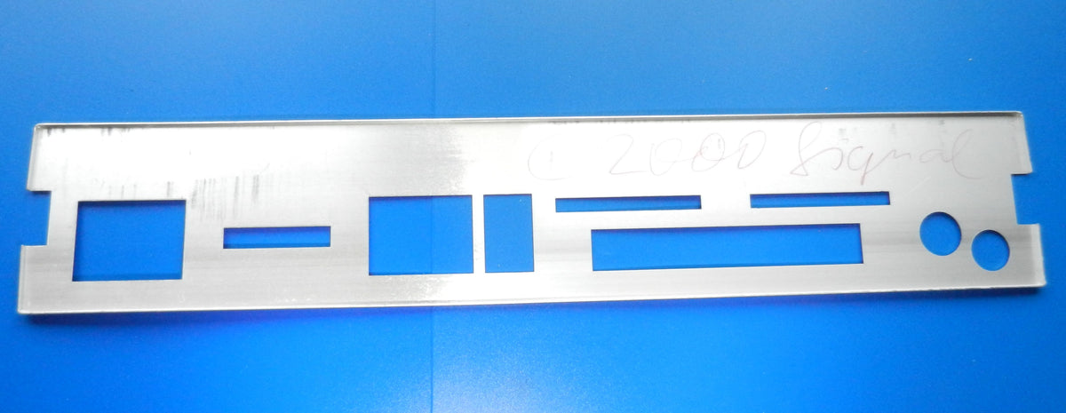 C2000 Signal Bedienblende, Alu-Blende in schwarz für Radiorecorder von GRUNDIG