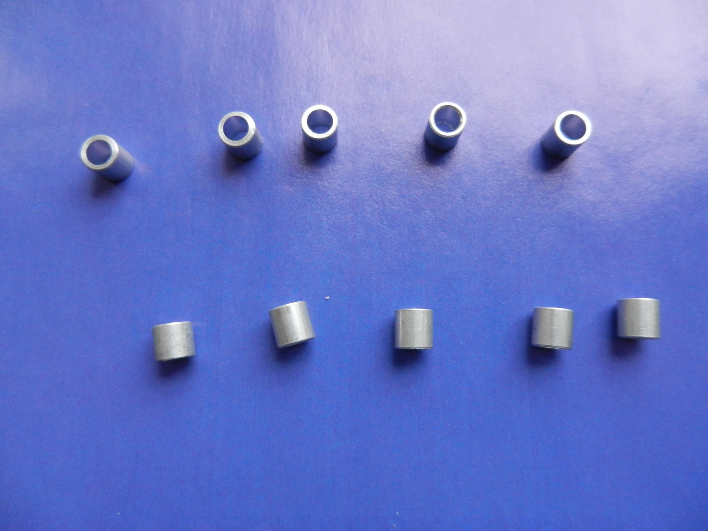 Distanzrollen Abstandsrollen ( 10 Stück ) aus Alu 5,9mm für Hifi Cassettencorder von GRUNDIG