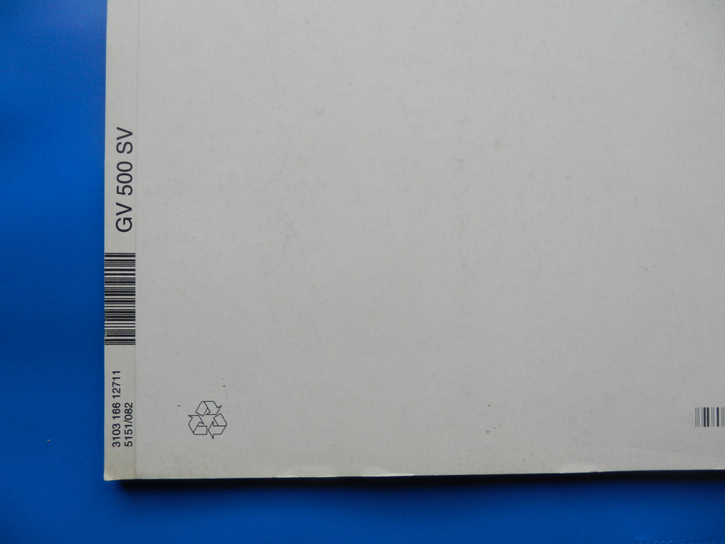 GV500 SV Bedienungsanleitung für VHS Videorekorder von GRUNDIG