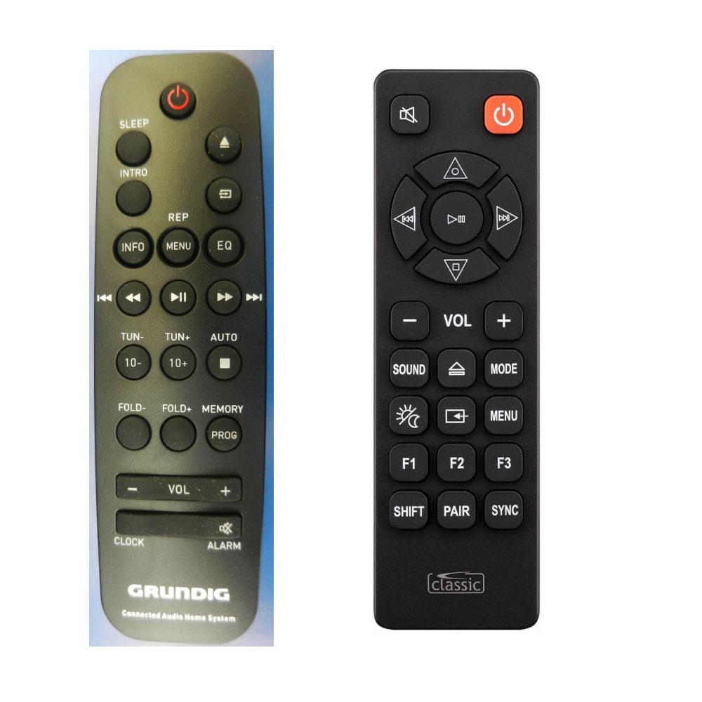 M1050BT GRUNDIG Hifi Ersatz Fernbedienung in schwarz