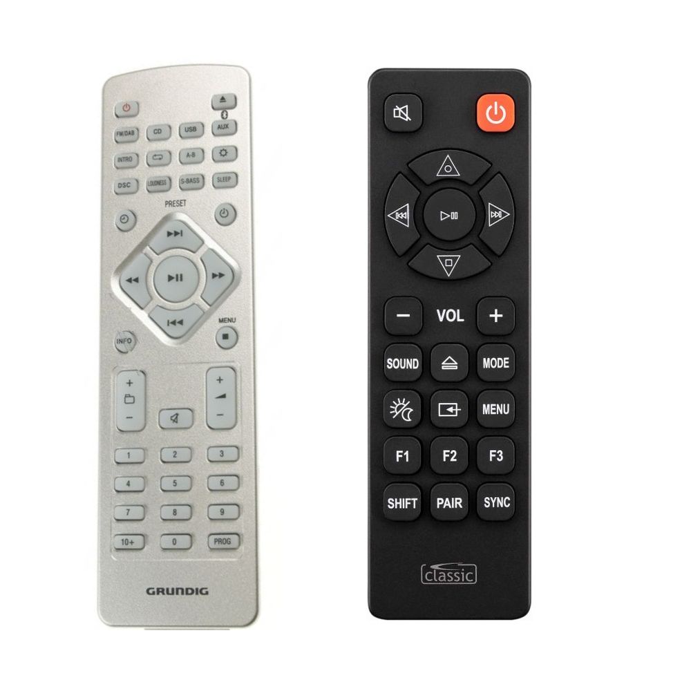 M1200BT GRUNDIG Hifi Ersatz Fernbedienung in schwarz