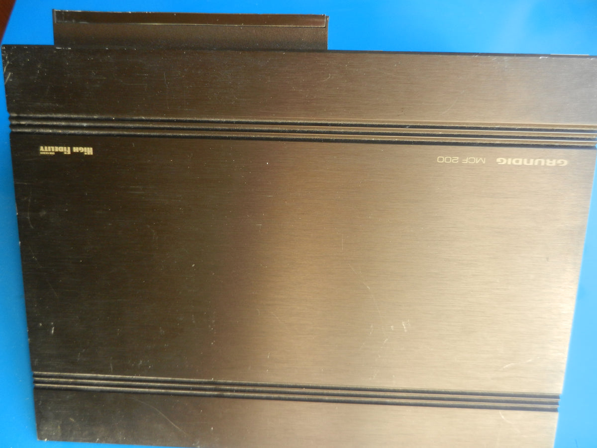 MCF200 Alu Gehäuse Frontplatte in braun GRUNDIG