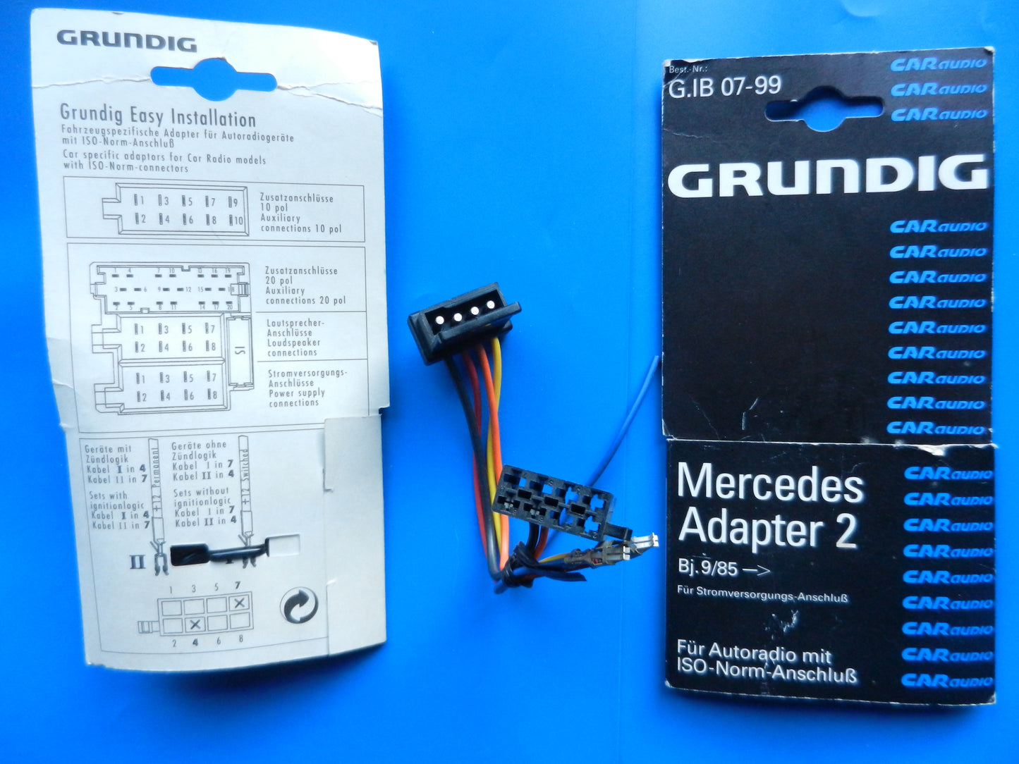 CAR Audio Adapter 2 für Mercedes Bj.9/85-> von älteren GRUNDIG Autoradios