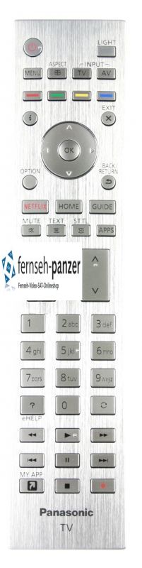 N2QAYA000144 Panasonic Alu Design TV Fernbedienung