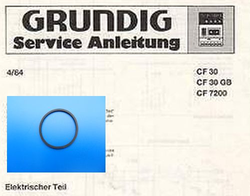 CF20 CF30 Schubladen Riemen GRUNDIG