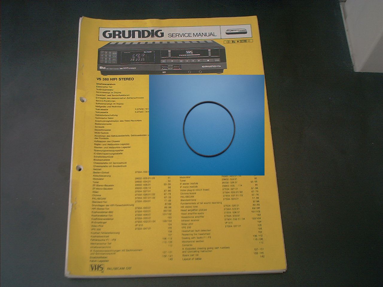 VS380 Hifi Video Capstan Riemen für Recorder von GRUNDIG