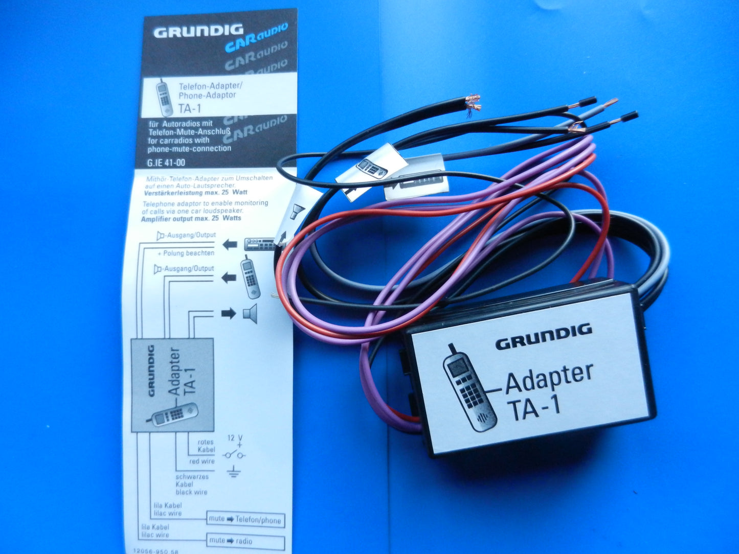 CAR Audio Telefon Adapter TA-1 von älteren GRUNDIG Autoradios