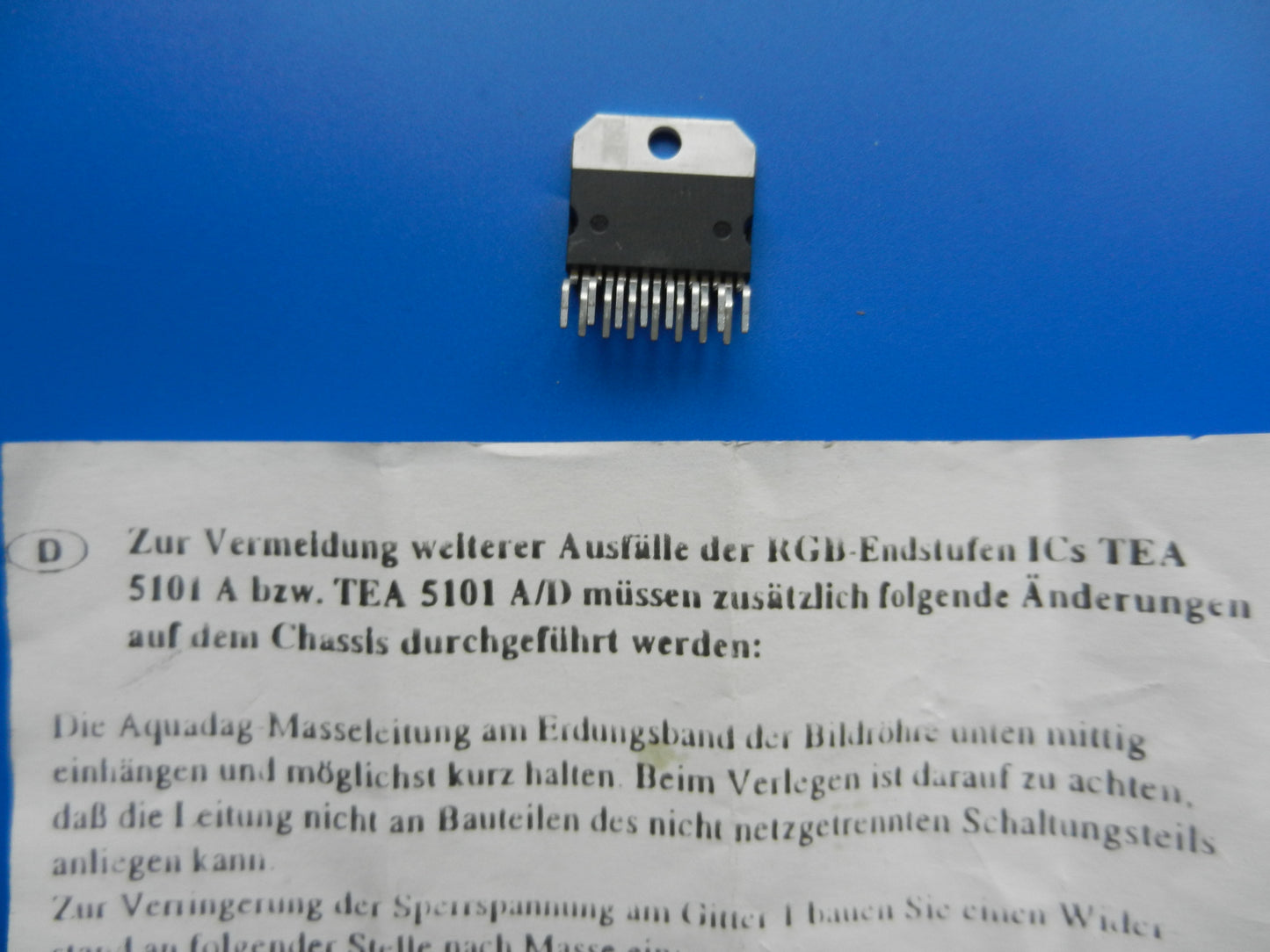 TEA5101 IC für GRUNDIG, METZ und Loewe Fernseher