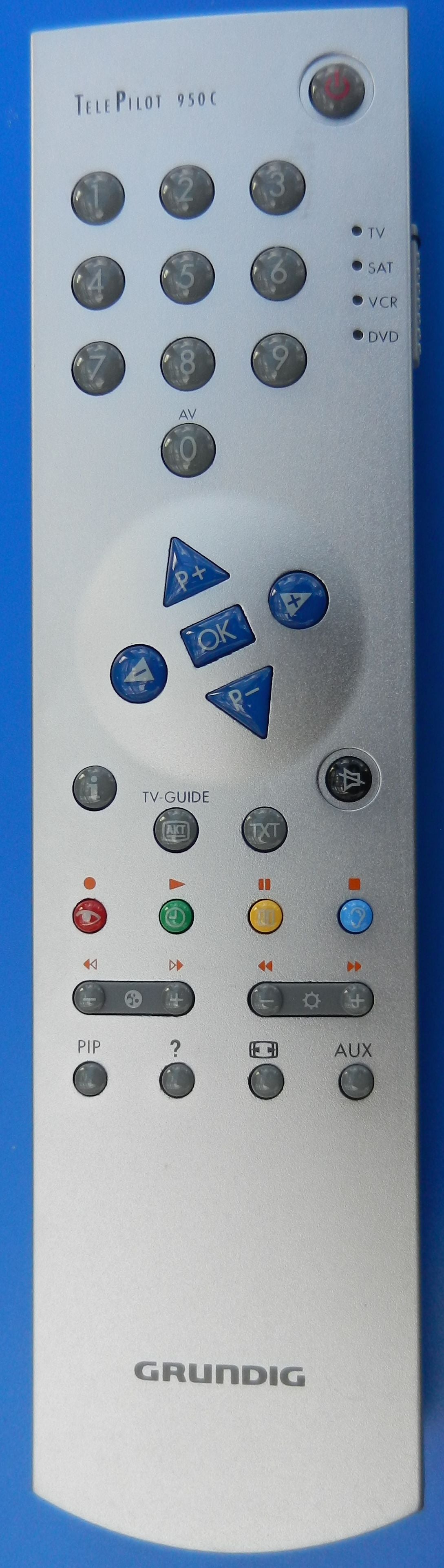 TP950C alu Designoberfläche GRUNDIG Fernbedienung