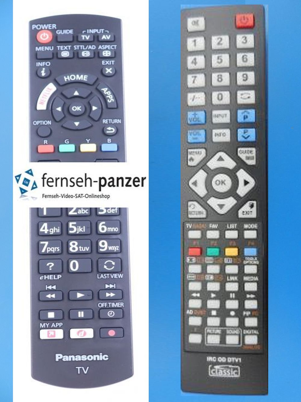N2QAYB001190 Panasonic LCD Ersatz Fernbedienung