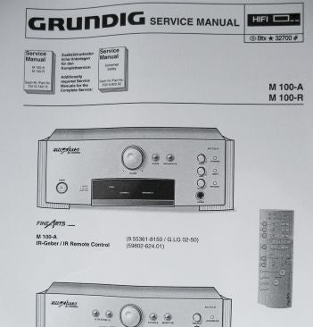 M100-R Service Manual Fine Arts GRUNDIG Verstärker