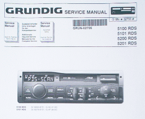 WKC5100 / 5200 RDS Service Manual -  für Autoradio GRUNDIG