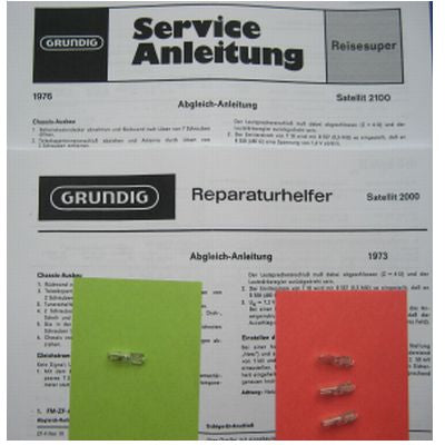 SATELLIT3000 / 2100 / 2000 Lämpchen SET GRUNDIG