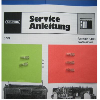 SATELLIT3400 Lämpchen SET für Weltempfänger GRUNDIG