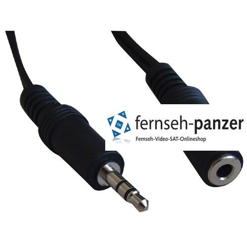 HD65TV Kopfhörer Sennheiser mit 3m Verlängerungskabel, ohne Lautstärkeregler für MP3 Player