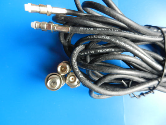 FME RG58C Koaxialkabel 5m mit 3 Adapterstecker