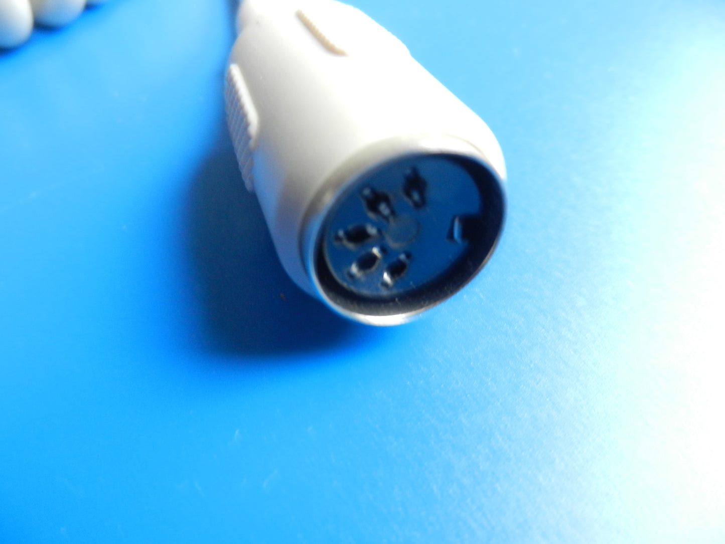 Spiralkabel 5 polig DIN Hifi Verbindungskabel ( Stecker - Kupplung ) 1,5m