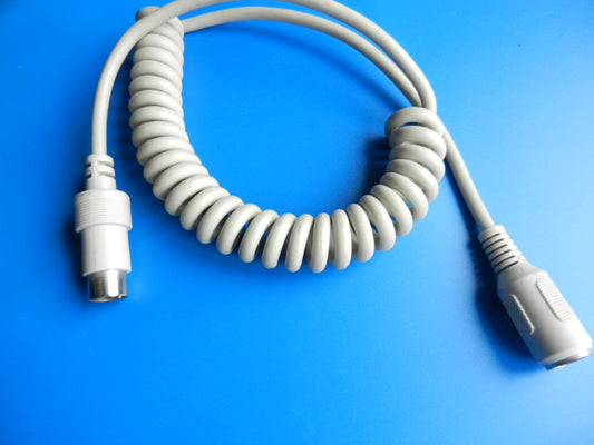 Spiralkabel 5 polig DIN Hifi Verbindungskabel ( Stecker - Kupplung ) 1,5m