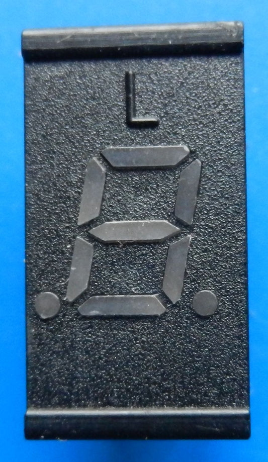 7-Segment LED Anzeige mit 2 Dezimalpunkte code: grau
