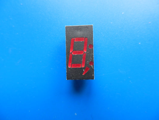 7-Segment LED Anzeige mit 2 Dezimalpunkten , oben und unten und Komma
