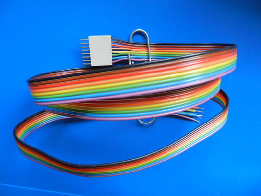 8 poliges AMP Stecker Kabel flach 1m für GRUNDIG Hifi Geräte