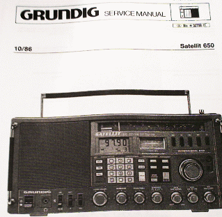 Satellit650 Service Manual für GRUNDIG Weltempfänger