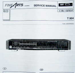 T904 Hifi Fine Arts Tuner Service Manual - GRUNDIG