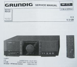 V2 Fine Arts Verstärker Service Manual - GRUNDIG