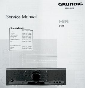 V23 Verstärker Service Manual - GRUNDIG