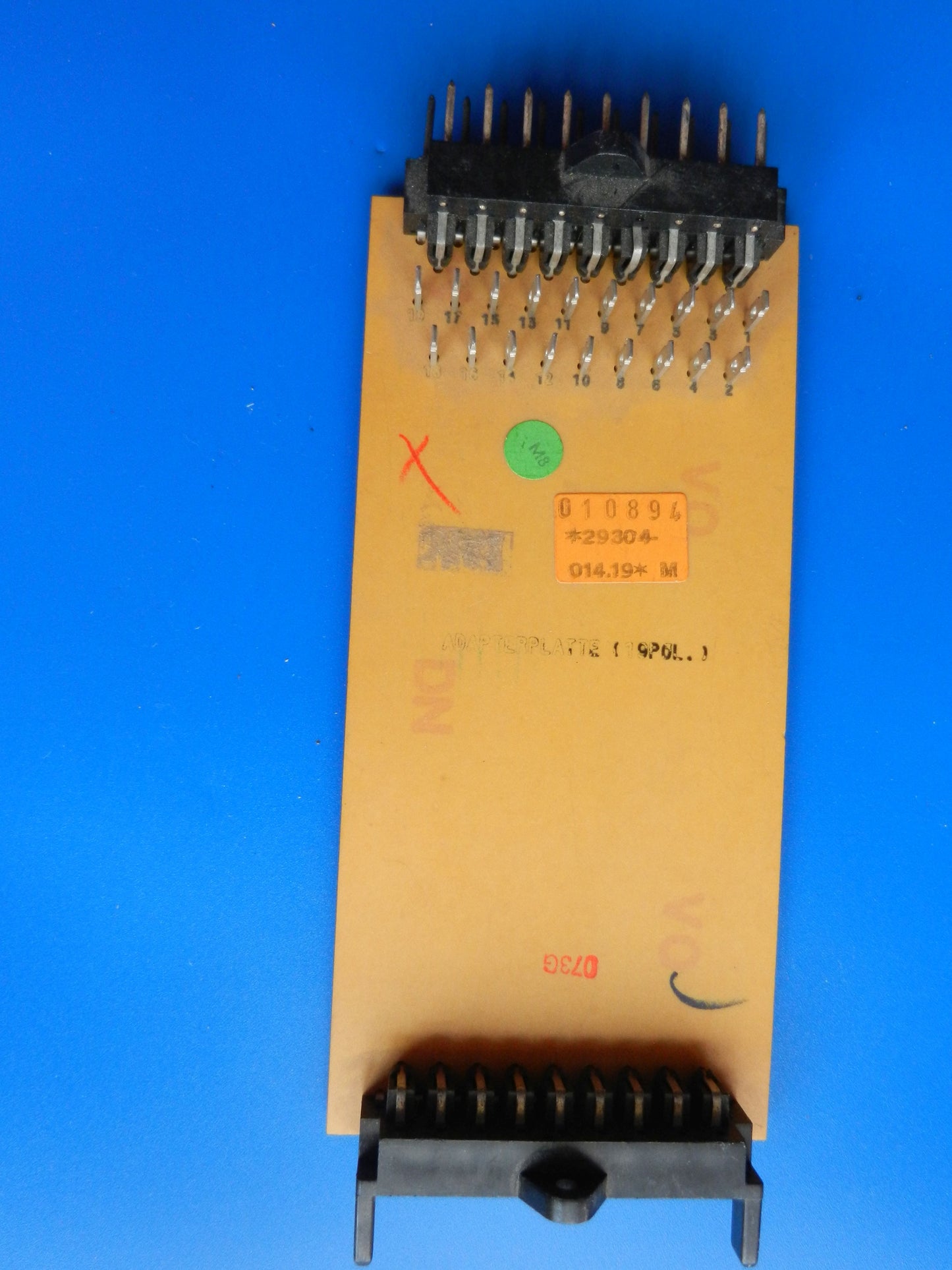 Adapter 19 polige Leiterplatte für Video 2x4 Videorecorder und TV Geräte von GRUNDIG