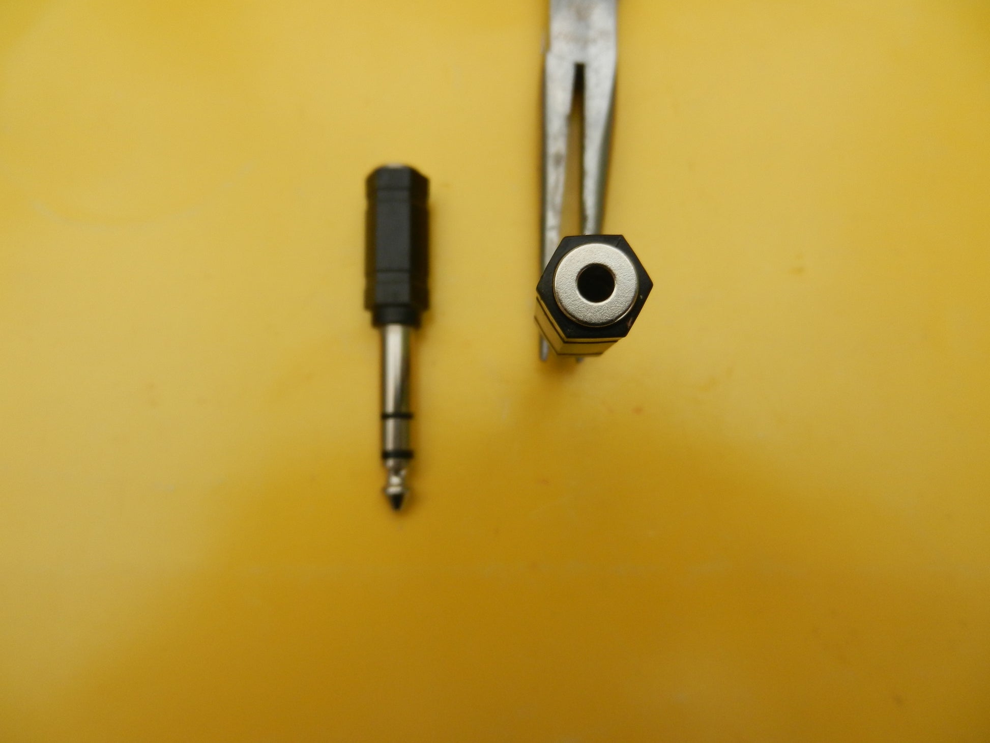 Adapter - 6,3mm Stecker - 3,5mm Kupplung 3 polig