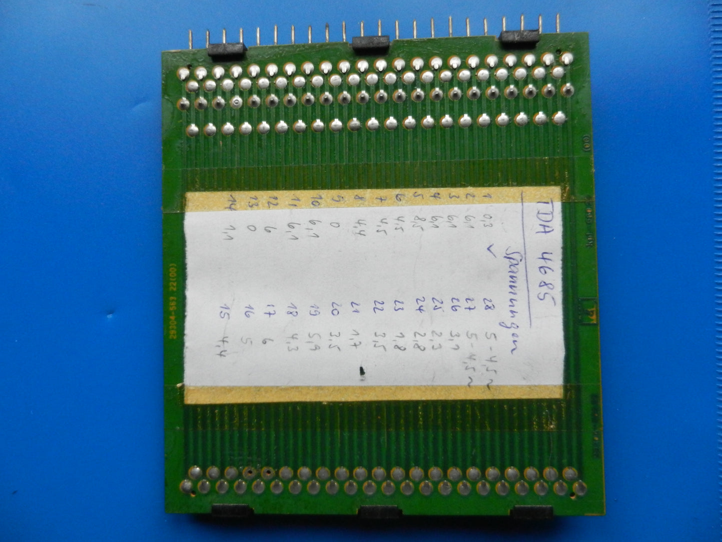 Leiterplatten Verlängerung Adapter 22 polig von GRUNDIG für TV Geräte