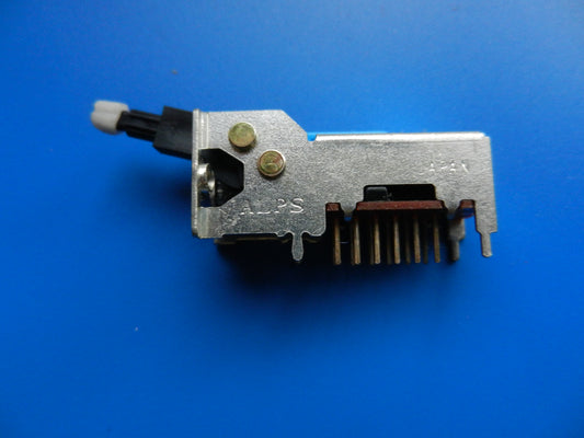 Schalter 2fach von ALPS mit 12 Kontakten für Radiorecorder und Hifi Geräte von GRUNDIG