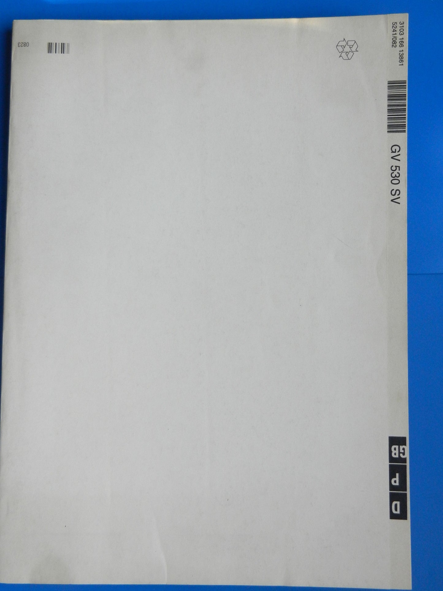 GV530 SV GV530SV Bedienungsanleitung für VHS Videorekorder von GRUNDIG