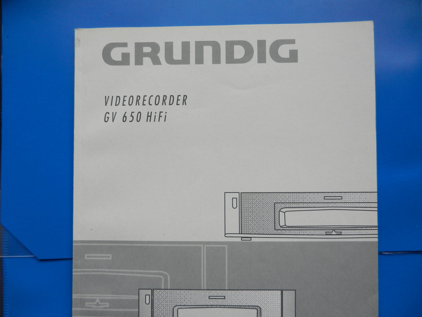 GV650 Hifi Bedienungsanleitung für VHS Videorecorder von GRUNDIG