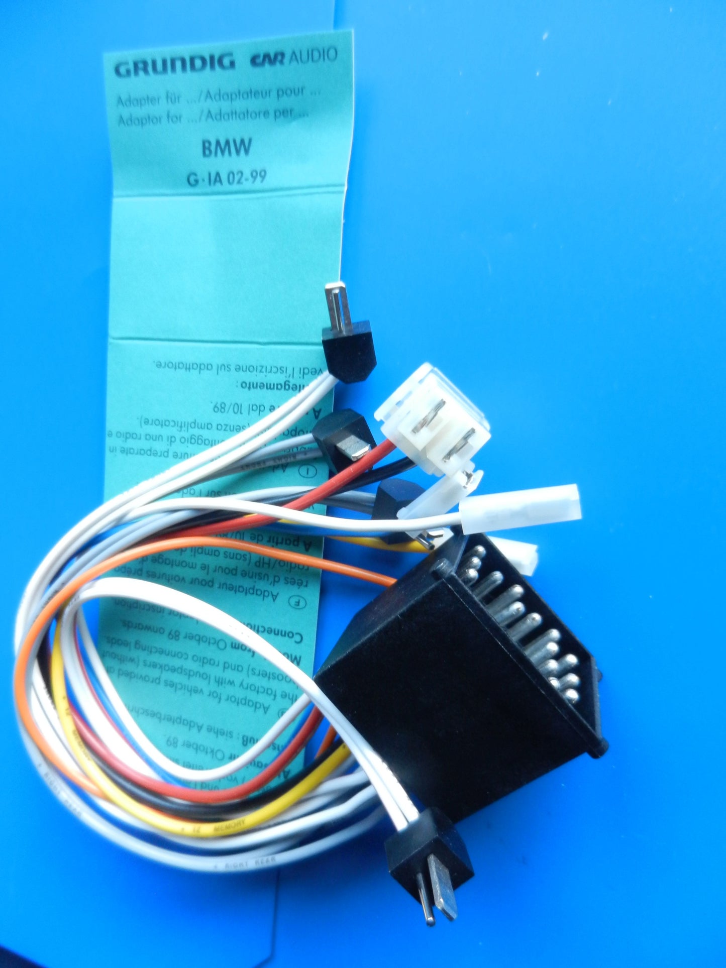 CAR Audio Adapter BMW Bj.10/89-> von älteren GRUNDIG Autoradios