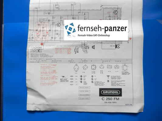 C250 FM Schaltplan für Radiorecorder GRUNDIG