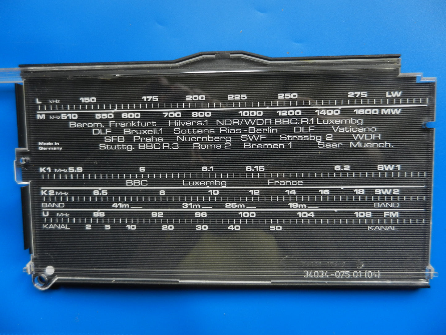 C8000 Skala für Radiorecorder von GRUNDIG