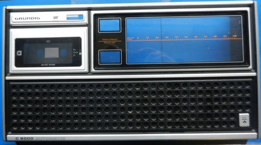C8000 Gehäuse Vorderteil für Cassetten Radiorecorder von GRUNDIG