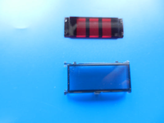 CF5500 LED 7 Sement Anzeige Fenster kpl. für Hifi Cassettendeck von GRUNDIG